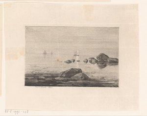 Balvany ve vodě od Carl Bloch
