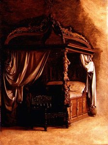 Královská postel dánského krále Kristiána IV. (1577-1648)