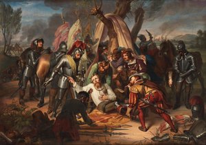 Maurice, saský kurfiřt v bitvě u Sievershausen, 1553, 1837.
