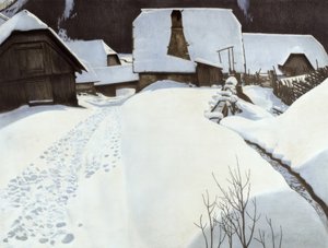 Statek v zimě od Carl Ederer