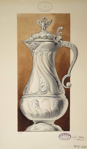 Design džbánu na víno. Cyklus Věno velkokněžny Marie Pavlovny, 1907-1908