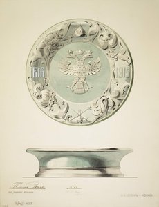 Design onyxové mísy, 1910