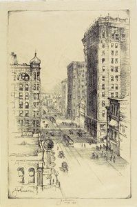 Hennepin Avenue pod Šestou ulicí od Carl Edward Johnson