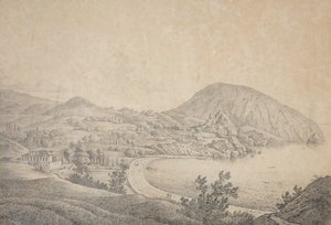 Pohled na panské sídlo Armanda Emmanuela du Plessis, vévody de Richelieu v Gursufu, 1810 od Carl Ferdinand von Kugelgen
