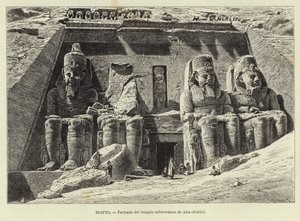 Egypt - Fasáda podzemního chrámu Abu Simbel