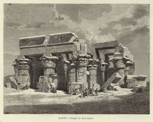Egypt - Chrám Kom Ombo od Carl Friedrich Heinrich Werner