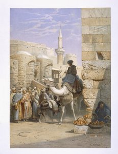 Pouliční život v Káhiře od Carl Friedrich Heinrich Werner