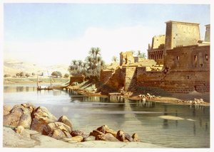 Chrám Isis ve Philae, 1870