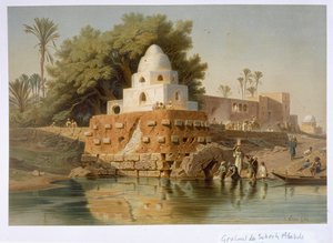 Hrob šejka Ababdy v Minya, střední Egypt, 1871