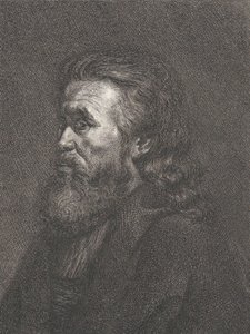 Portrét starého muže s plnovousem, ca. 1767-1807. od Carl Gottlieb Rasp