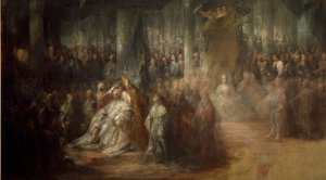 Korunovace švédského krále Gustava III. (1746-92)