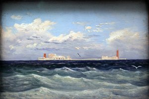 Německy: Mittelländische Seefestung Středomořská ostrovní pevnost od Carl Gustav Carus