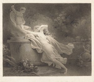 Vyvolání lásky od Carl Guttenberg after Etienne Theaulon