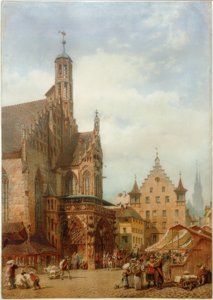Frauenkirche v Norimberku od Carl Haag