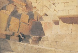 Vchod do Cheopsovy pyramidy, 1860