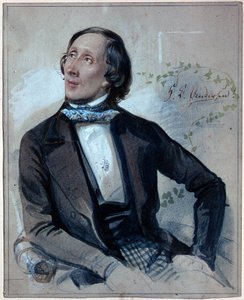 Portrét Hanse Christiana Andersena (1805-1875) od Carl Hartmann