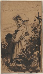 Stojící žena a dítě, 2. polovina 1800.