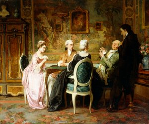 karetní hra, od Carl Heinrich Hoff