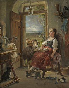 Carl Herpfer - Spící selka