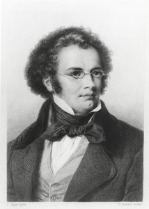 Portrét Franze Schuberta (1797-1828) ryl H. Roemer