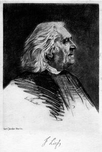 Franz Liszt 1811-1886, maďarský skladatel a klavírista, 20. století. od Carl Jander