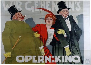 Jdeme do kina na operu, c. 1905 od Carl Josef Pollak