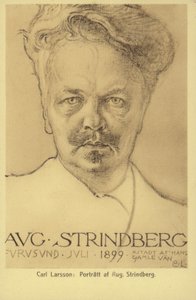August Strindberg (1849-1912), švédský dramatik, prozaik, básník a výtvarník, 1899 od Carl Larsson
