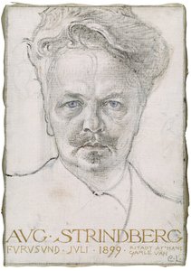 August Strindberg, 1899 od Carl Larsson