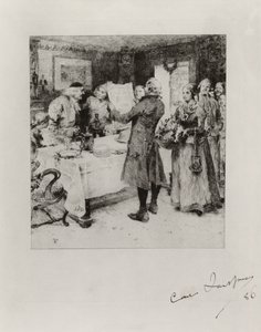 „Veselá slavnost“. Ilustrace k básni Anny Marie Lenngrenové. Stav I od Carl Larsson