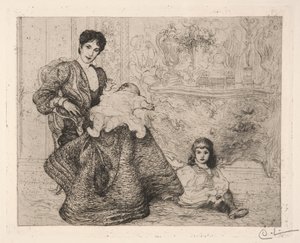 Dora Lammová a její synové od Carl Larsson