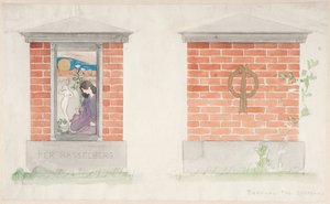 Návrh náhrobku pro Pera Hasselberga od Carl Larsson