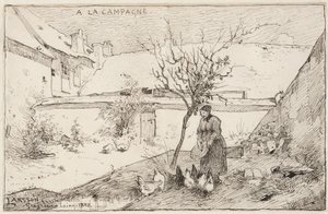 Francouzský statek od Carl Larsson