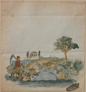 Krajina s jezerem od Carl Larsson