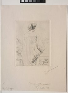 Lisbeth, při pohledu zezadu od Carl Larsson