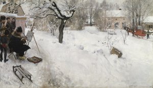 Malíř pod širým nebem od Carl Larsson