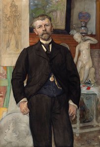 Portrét architekta Jac. Ahrenberga od Carl Larsson