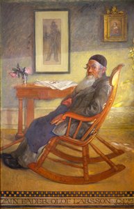 Portrét umělcova otce od Carl Larsson