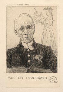 Farář (Petterson) v Sundbornu od Carl Larsson