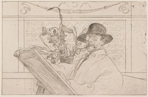 Autoportrét od Carl Larsson