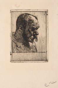 Autoportrét v malířské blůze od Carl Larsson