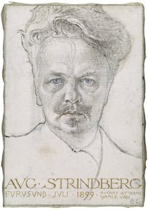 Spisovatel August Strindberg od Carl Larsson