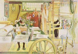 Dílna, hospoda. v "Last Licht Hinten" ("Let in More Light"), 1909 od Carl Larsson