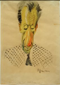 B.F.Dolbin / Karikatura C.-F. Hollitzer, 1925 od Carl Leopold Hollitzer
