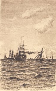 Parníky a plachetnice od Carl Locher
