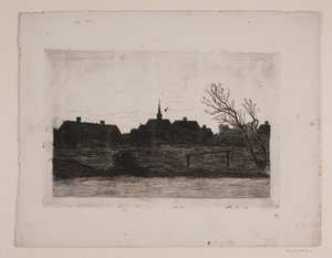 Kostel Hornbæk, letní večer od Carl Locher