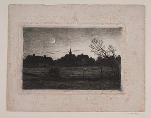 Kostel Hornbæk, letní večer od Carl Locher