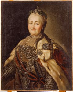 Portrét císařovny Kateřiny II (1729-1796). Obraz Carl Ludwig Johann Christineck (1732-1792), olej na plátně od Carl Ludwig Christinek