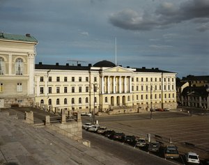 Budova Senátu, Helsinky, Finsko od Carl Ludwig Engel