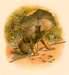 Robinson Crusoe vidí otisky nohou