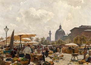 Naschmarkt ve Vídni